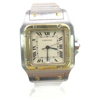 Cartier Watch 187901 Santos Galbee Lm 18kbezal Operates Normally 1902843