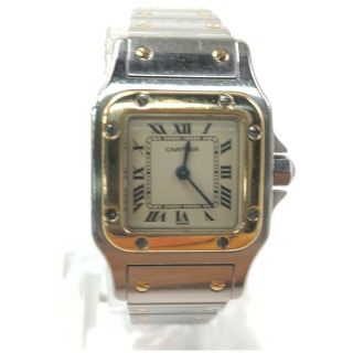 Cartier Watch 1567 Santos Galbee Sm 18k Bezel Operates Normally 1902851