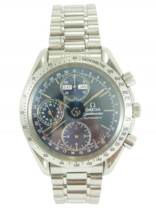 Omega Speedmaster Chronograph Automatic Triple Calendar Watch 3521.  80 W/box