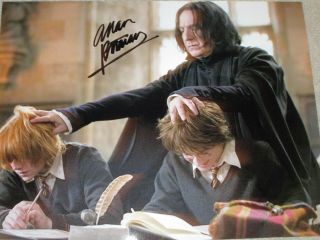 Alan Rickman Harry Potter Professor Snape - Photo Signed 8x11 &