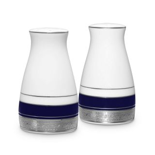 Noritake® Crestwood Cobalt Platinum Salt And Pepper Shaker Set,  3¼ "