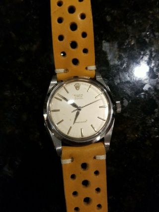1960 ' s Vintage Rolex Oyster Royal Perpetual 6426 Precision Watch Champagne Dial 4