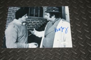Rocky Star Burt Young Signed 8x10 Photo Rocky 1 W/sly Stallone Jsa Certified