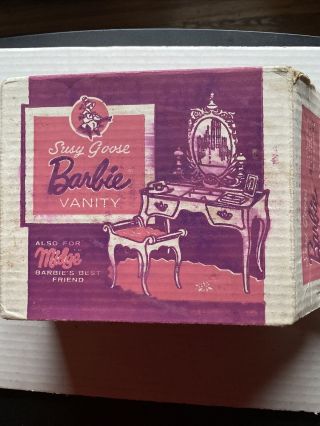 Vintage 1963 Mattel Barbie Susy Goose Vanity Box.  (box Only)