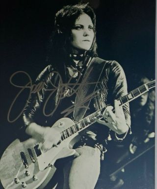 Joan Jett Hand Signed 8x10 Photo W/holo