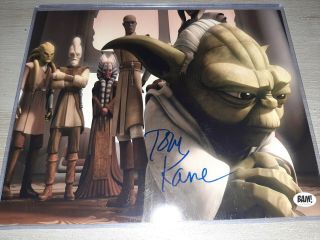 Bam Box Star Wars Authentic Tom Kane As Yoda 8x10 Signed Autograph Photo