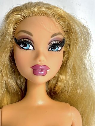 Barbie My Scene Kennedy Masquerade Madness Nude Doll Only Rooted Lashes (read)