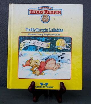Vintage 1985 Teddy Ruxpin Talking Plush Bear & Lullabies BOOK 3