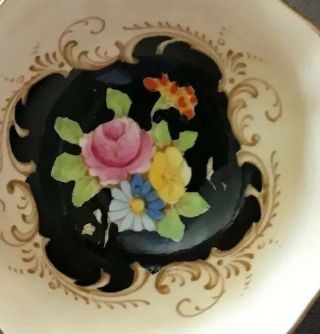Elegant Peach Black Fancy Gold Paragon Cup And Saucer 1 Quality England