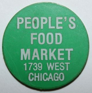 Chicago Food Stamp Token People 
