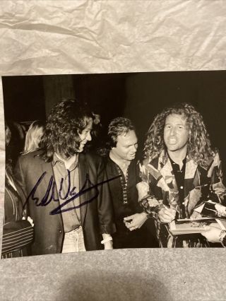 Edward Van Halen Signed 8x10 Photo Eddie Autographed Sammy Hagar Michael Anthony