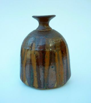 Vintage Signed Studio Art Pottery Stoneware Vase