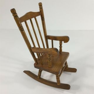 Small Wooden Doll Rocking Chair 14 " Tall