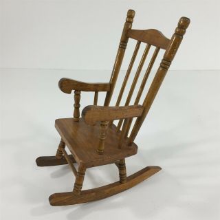 Small Wooden Doll Rocking Chair 14 