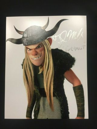 T.  J.  Miller Autographed Signed 8x10 Photo Tuffnut - How To Train Your Dragon