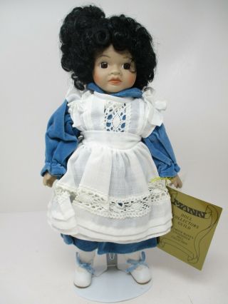Seymour Mann 14 " Lisa African American Porcelain Doll With Stand