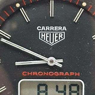 Vintage Heuer Carrera Twin Chronograph 371.  253N 1978 ESA 900.  231 Great 3