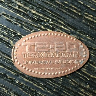 Terminator 2 In 3d Universal Studios Smashed Pressed Elongated Penny P5137
