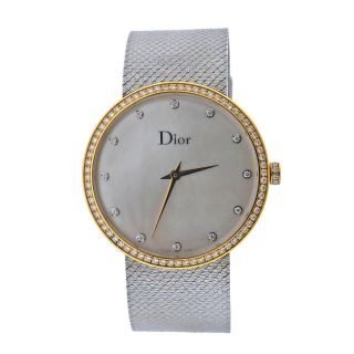 Dior La D De Dior Diamond Mother Of Pearl 36mm Watch Cd043120m001 $10100