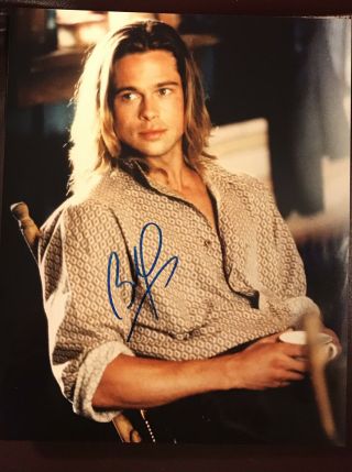 Brad Pitt Autographed 8 X 10 Photo.  " Legends Of The Fall " Seal Of Authenticity