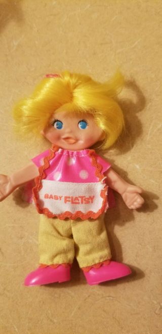 Vintage 1969 Ideal Flatsy Doll (yellow Hair)