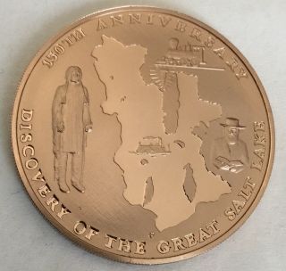 Discovery Of The Great Salt Lake Utah Coin Medal