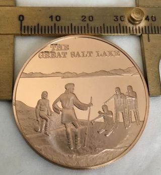 Discovery Of The Great Salt Lake Utah Coin Medal 2