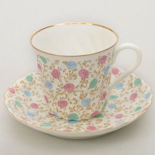 5 Fl Oz Bone China Coffee Cup & Saucer By Lomonosov Imperial Porcelain Authentic