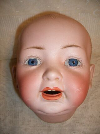 Huge 17 - 18 " Antique German Bisque Kestner Doll Head With Issues