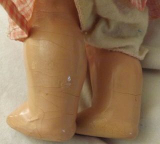Vintage Composition Head Arms Legs Sleepy Eyes Open Mouth Jointed Doll 11 1/2 