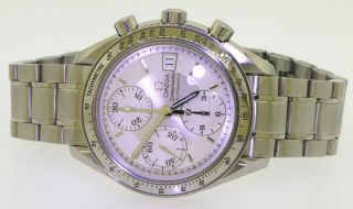 Omega Speedmaster SS high fashion automatic chronograph men ' s watch w/ date 2
