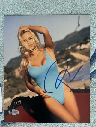 Pamela Pam Anderson 8x10 Signed Photo Bas Beckett Authenticated Autographed
