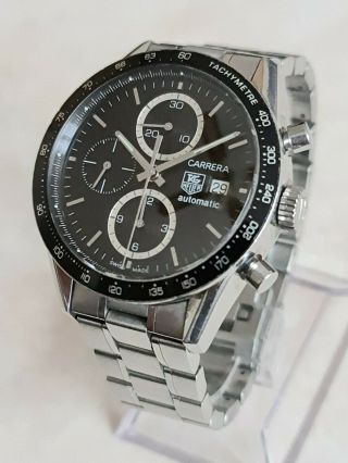 Tag Heuer Carrera Chronograph Stainless Steel Watch Ref.  Cv2010 - 3