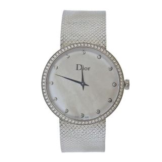 Dior La D De Dior Satine Mother Of Pearl Diamond Watch Cd043115m001 $8400
