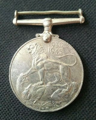 British India 2nd World War Medal Kg Vi 1939 - 1945 L@@k