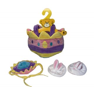 Build A Bear Clothes Easter Egg Outfit With Hat.  Pink Yellow Purple