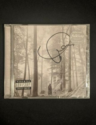 Taylor Swift Signed Folklore Album Cd - Autographed