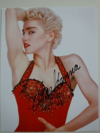 Madonna Signed Color Photo