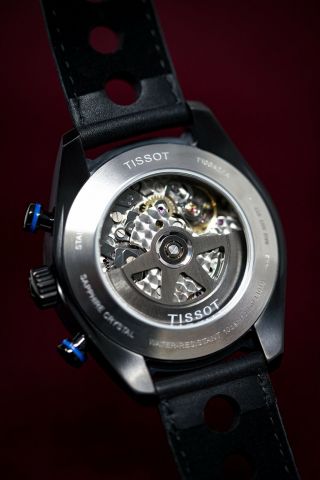 Tissot PRS 516 Men ' s Chronograph Watch Black PVD 2