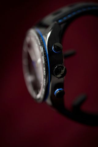 Tissot PRS 516 Men ' s Chronograph Watch Black PVD 5