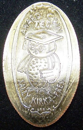 Kir - 143: Elongated Sba Dollar: T.  E.  C.  Award Coin Sally Kirka Pres.  (tec Owl)