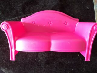 Mattel Barbie Dream House Couch Sofa Pink Glam Vacation Beach House 2009 Guc