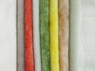 7 Colors Vintage Long Pile Miniature Mini Bear Velvet Rayon Fur Fabric