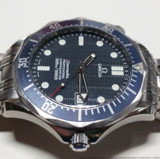 Massive Omega Seamaster Chronometer Blue Wave 2531.  80.  00 Mens Watch Box Papers 4