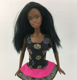 1999 Mattel African American Barbie Doll Rooted Long Hair