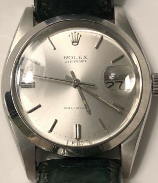 Rolex Men’s Watch Model 6694 Oyster Date Precision Stainless 2 Year