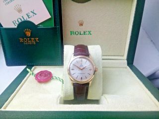 Stunning Rare Gents 1961 Gold Rolex Oyster Royal Watch,  & Boxed