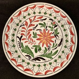 Portmeirion Welsh Dresser Round Serving Plate,  Hand Painted In Britain,  12 1/4”