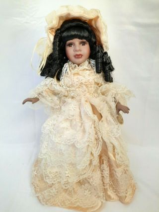 Collectors Choice Porcelain Doll Limited Edition By Dan Dee African American 16 "