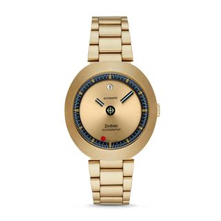 [authorized Dealer] Zodiac Limited Edition Gold - Tone Astrographic Watch (zo6607)